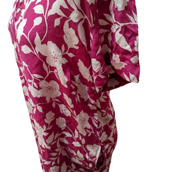 Time and Tru Floral Hawaiian Dress Pink Medium - Picture 5 of 9